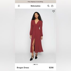 Reformation brogan dress